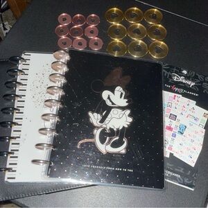 HP Disney/Minnie Mouse trio of budget planner, notebook and sticker book